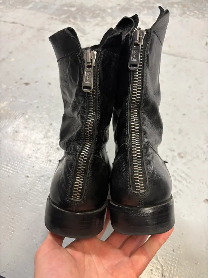 2000a Yves Saint Laurent Black Suede Leather Chelsea Boots  RssXRxL 6