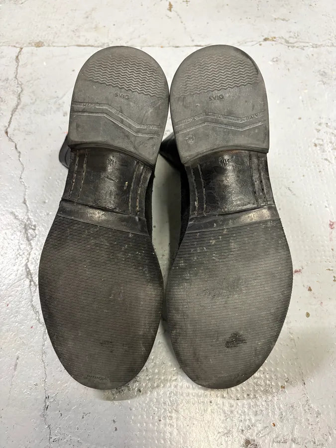 2000a Yves Saint Laurent Black Suede Leather Chelsea Boots  RssXRxL 7