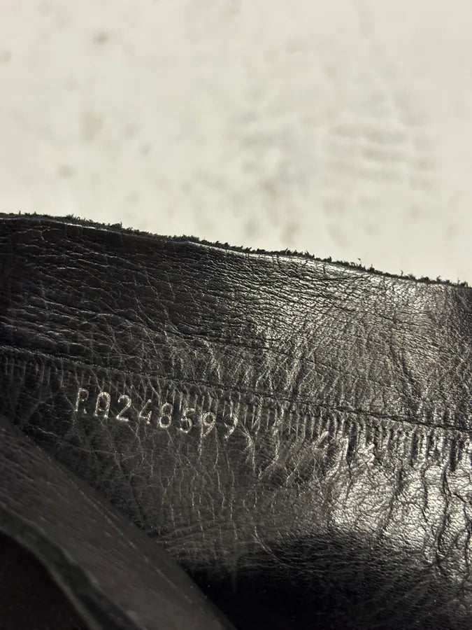 2000a Yves Saint Laurent Black Suede Leather Chelsea Boots  RssXRxL 9