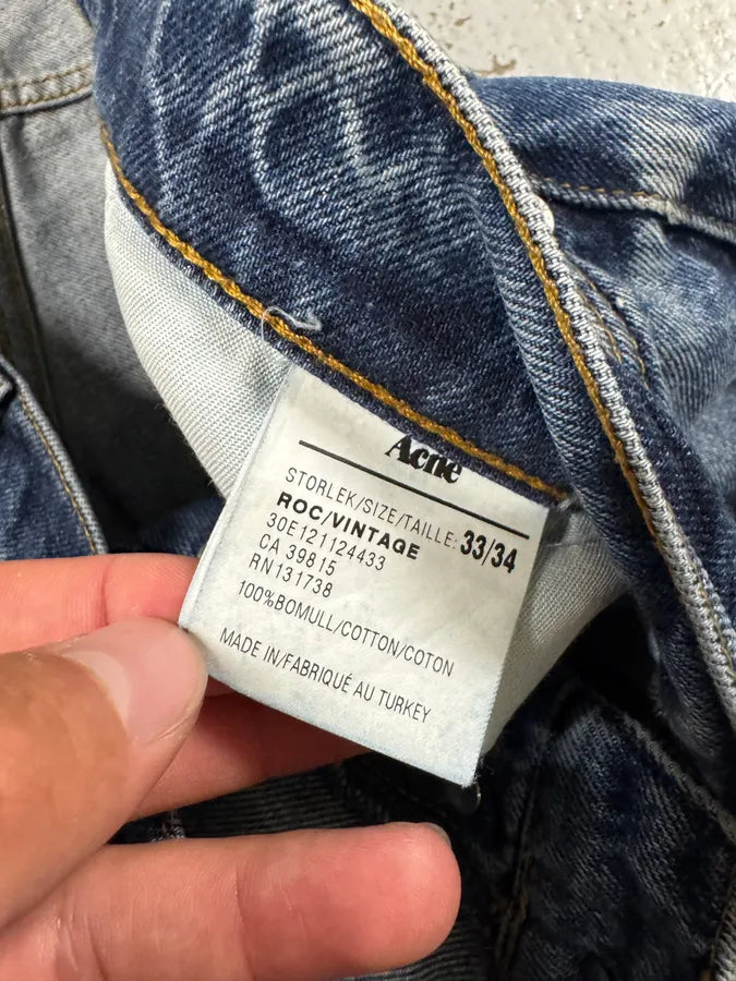 2000s Acne Studios Vintage Blue Denim Jeans vhxWBWk 9