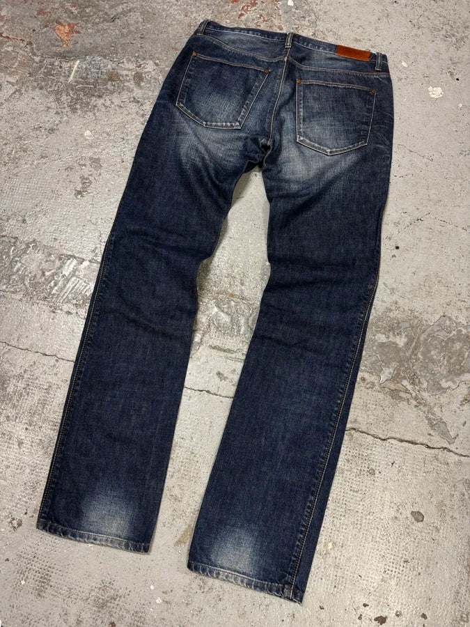 2000s Acne Studios Blue Faded Denim Jeans dsPWglH 5