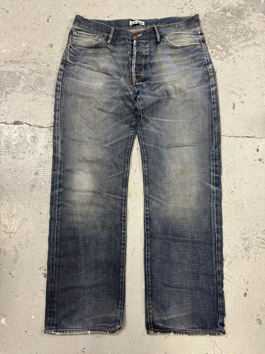 2000s Acne Studios Blue Large Denim Jeans jvJGHEh 0