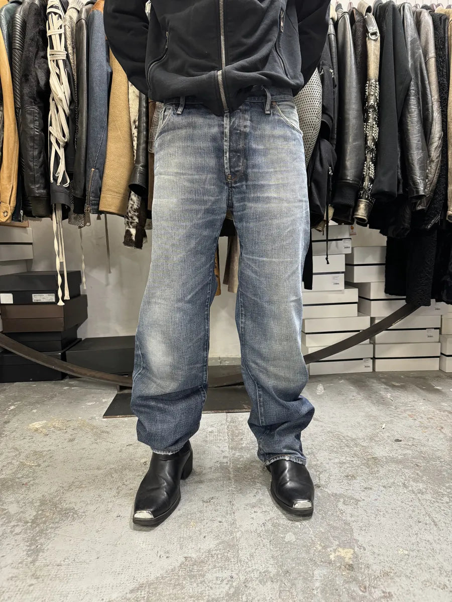 2000s Acne Studios Blue Large Denim Jeans jvJGHEh 1