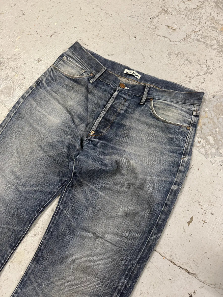 2000s Acne Studios Blue Large Denim Jeans jvJGHEh 5
