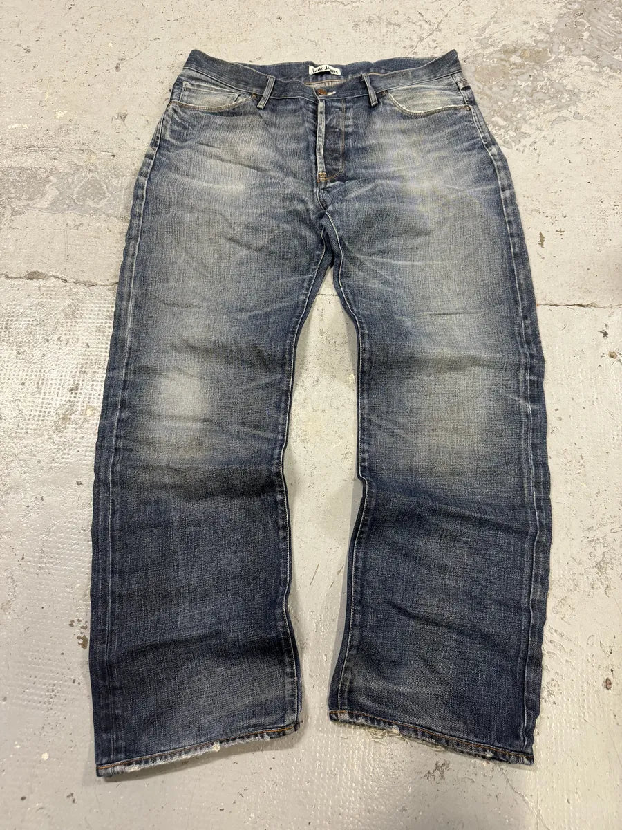 2000s Acne Studios Blue Large Denim Jeans jvJGHEh 6