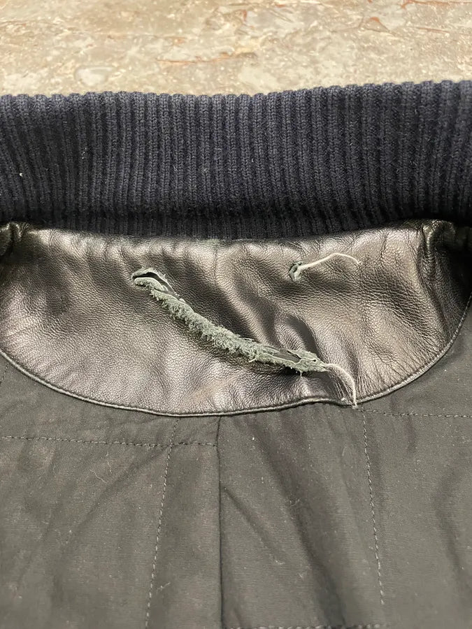 2000s Acne Studios Cropped Wool Buttoned Navy Jacket (L) 8