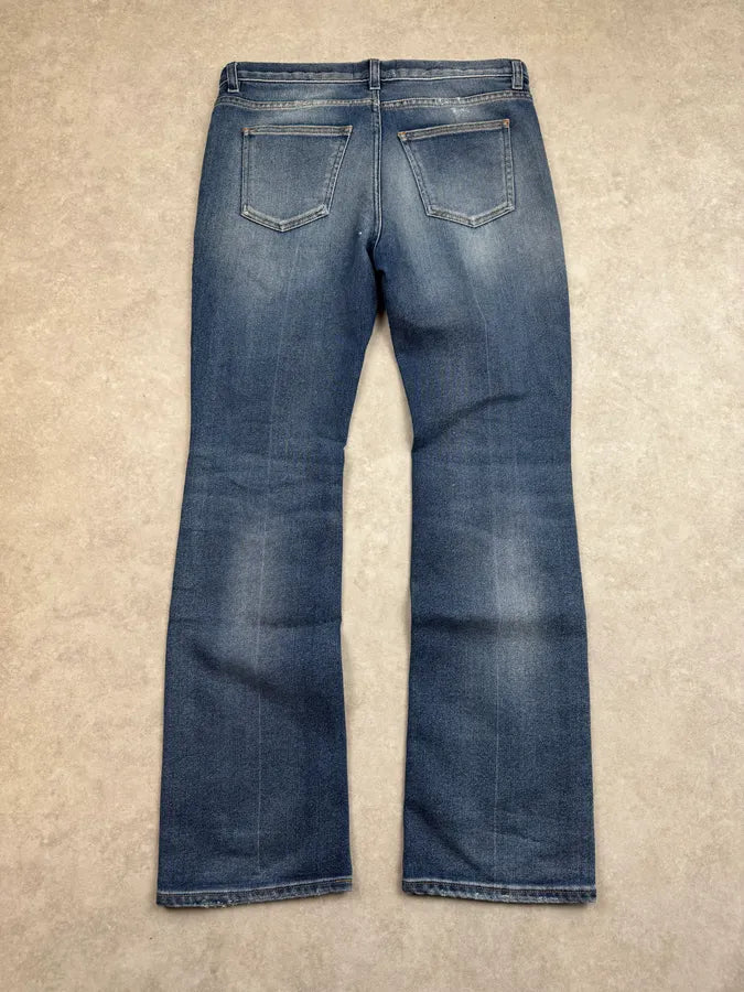 2000s Acne Studios Distressed Hot Trash Leg Blue Denim Jeans ZEgUFtb 6