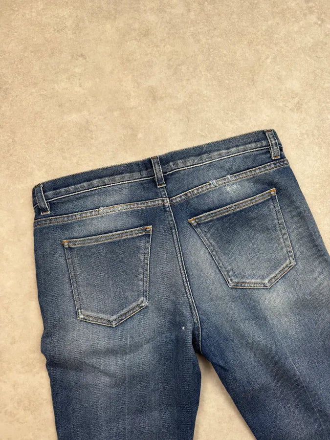 2000s Acne Studios Distressed Hot Trash Leg Blue Denim Jeans ZEgUFtb 7