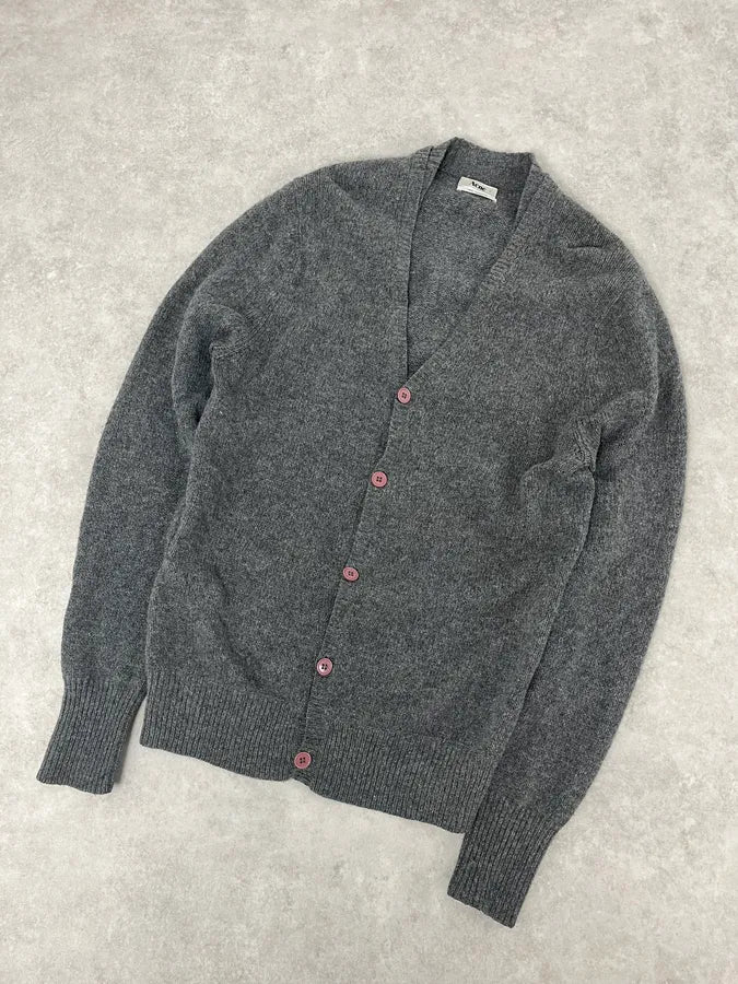 AW2010 Acne Studios Grey Wool Cardigan KhZraJL 3
