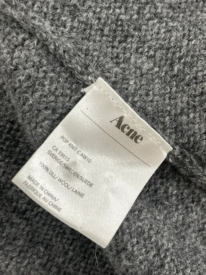 AW2010 Acne Studios Grey Wool Cardigan KhZraJL 9