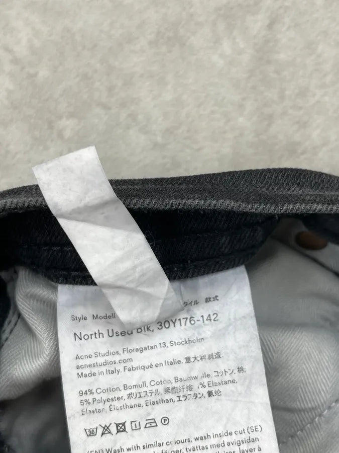 2010s Acne Studios Slim Black Denim Jeans dKinTya 12