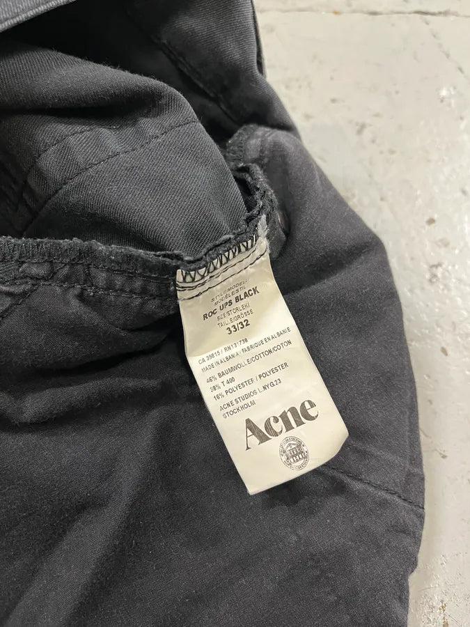 2000s Acne Studios Slim Faded Black Jeans Wmovnud 11