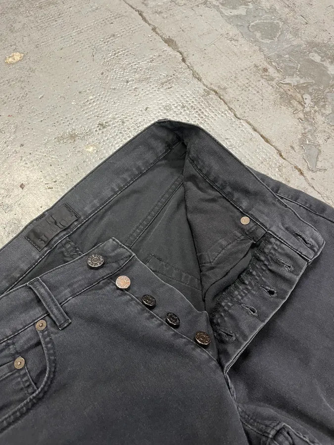 2000s Acne Studios Slim Faded Black Jeans Wmovnud 9