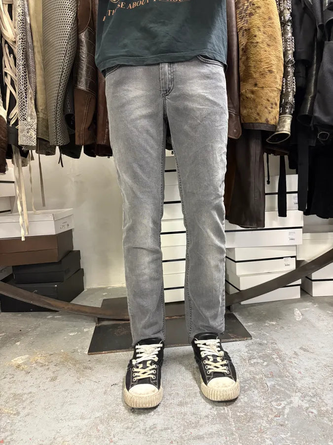 2000s Acne Studios Slim Grey Faded Denim Jeans OtrIseT 1
