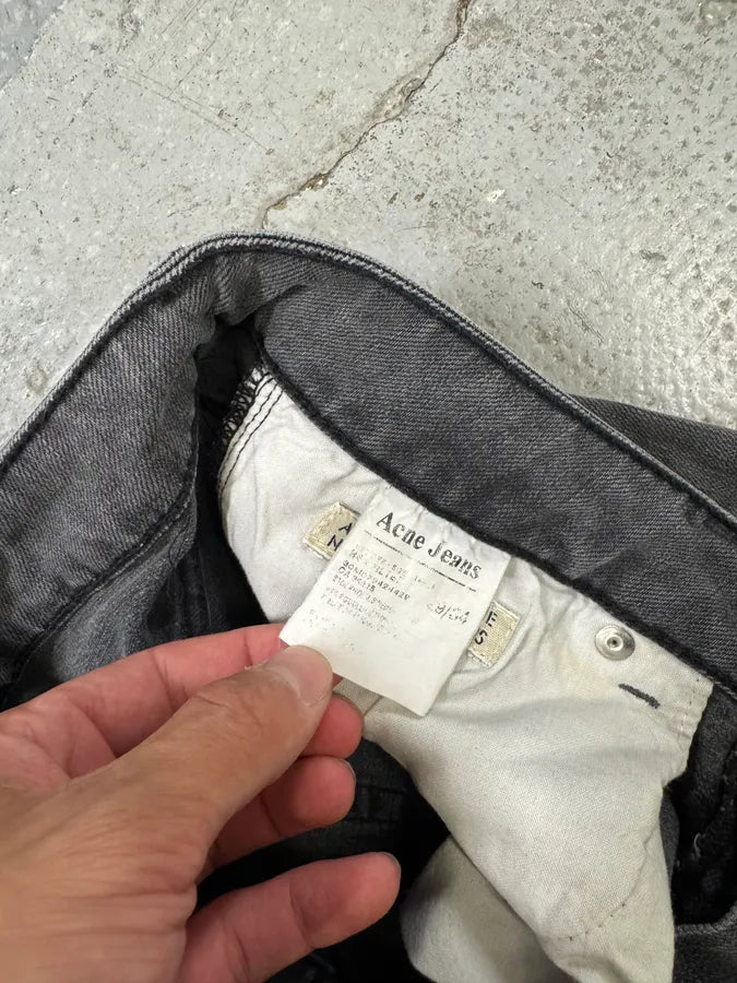 2000s Acne Studios Slim Grey Faded Denim Jeans OtrIseT 7