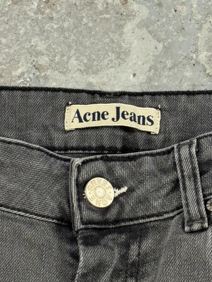 2000s Acne Studios Slim Grey Faded Denim Jeans OtrIseT 8
