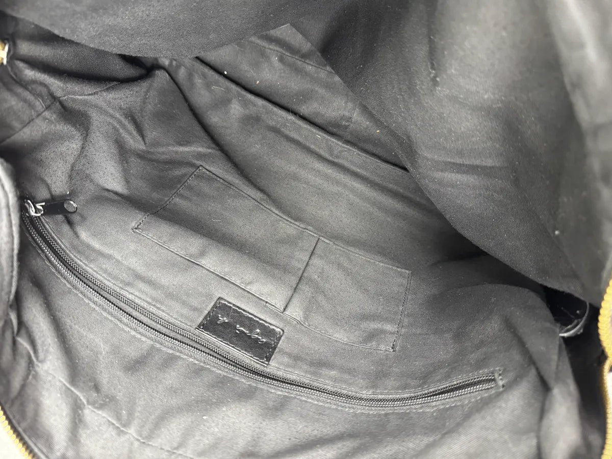 2000s Agnès B Black Leather Shoulder Bag BdnUanQ 8