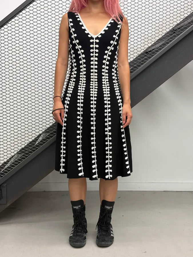 2010s Alexander McQueen Black Embroidered Dress tdSPhlQ 0