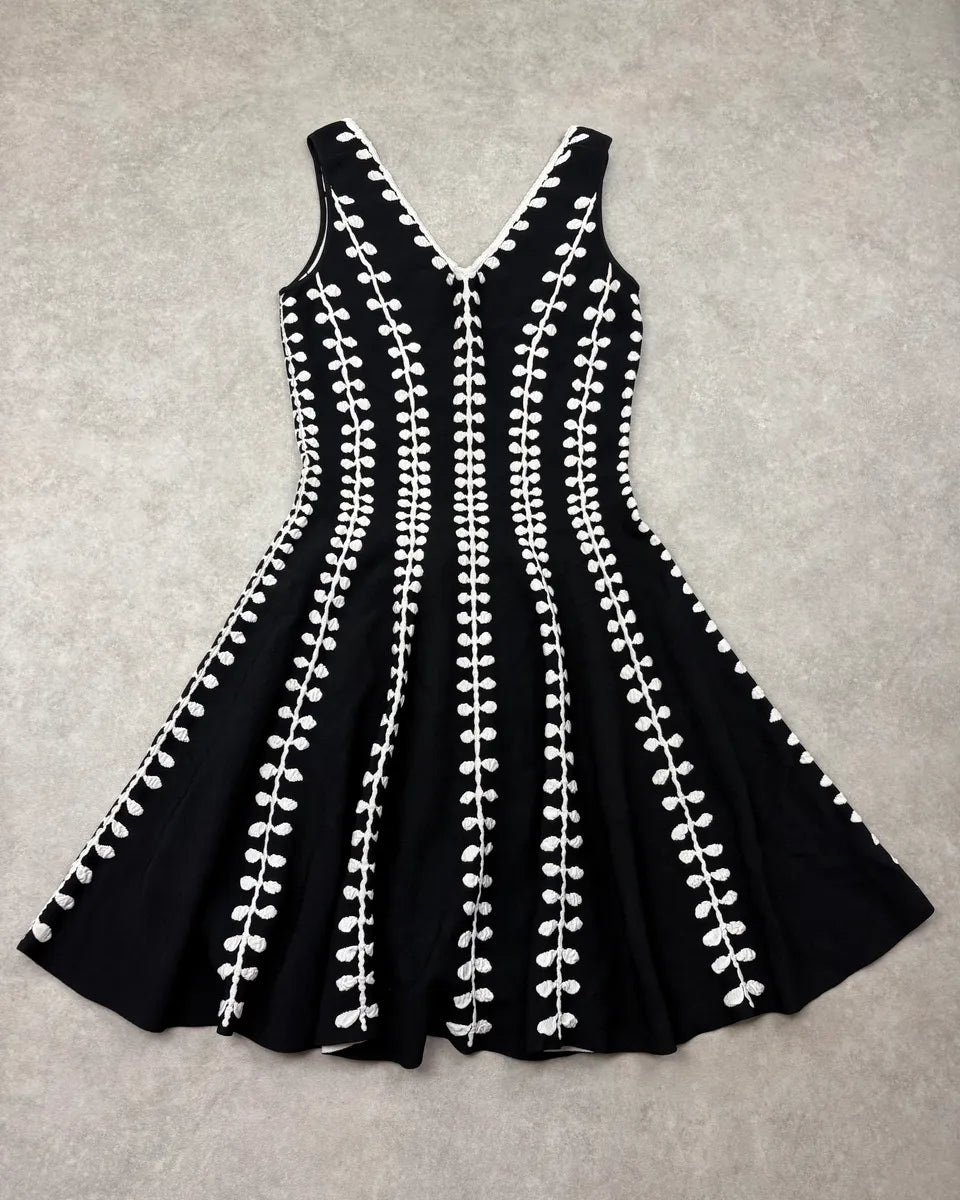 2010s Alexander McQueen Black Embroidered Dress tdSPhlQ 2