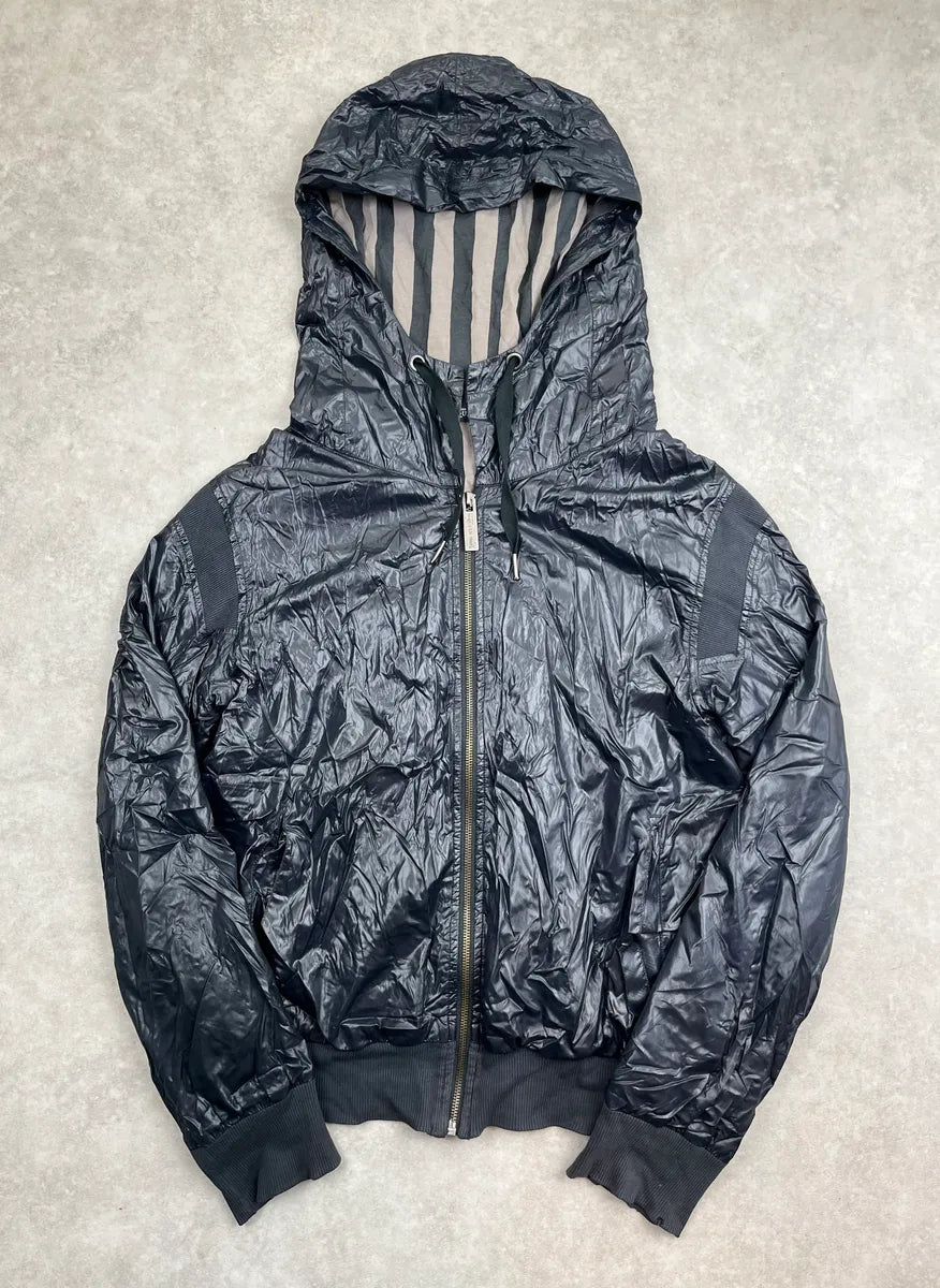 2009 Alexander McQueen x Puma Dark Blue Nylon Hooded Light Jacket WAWLSvU 0