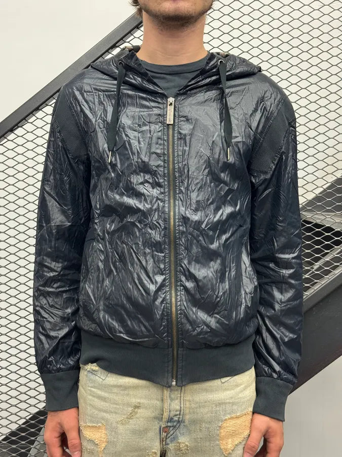 2009 Alexander McQueen x Puma Dark Blue Nylon Hooded Light Jacket WAWLSvU 1