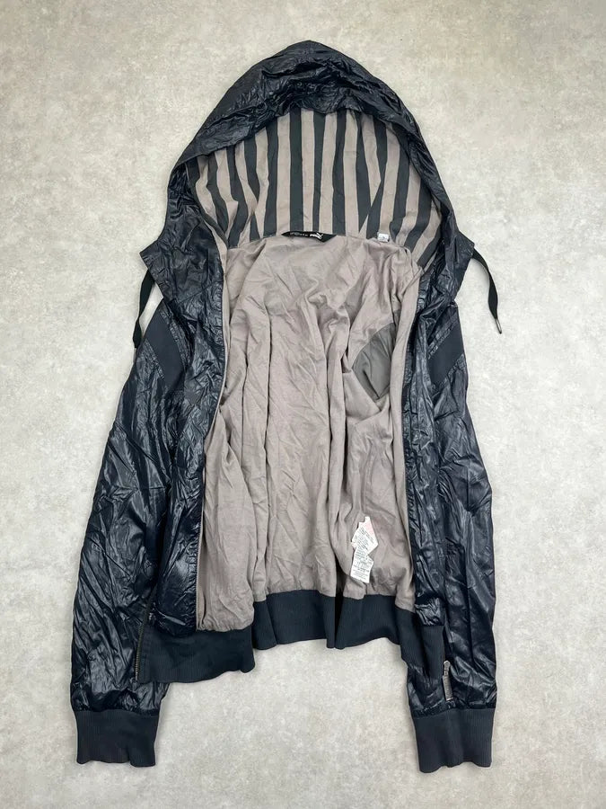 2009 Alexander McQueen x Puma Dark Blue Nylon Hooded Light Jacket WAWLSvU 5
