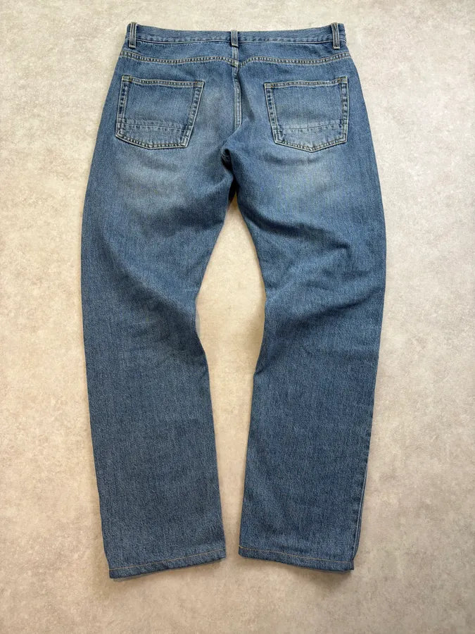 2010s Alexander McQueen Blue Denim Distressed Jeans euNaRyA 5
