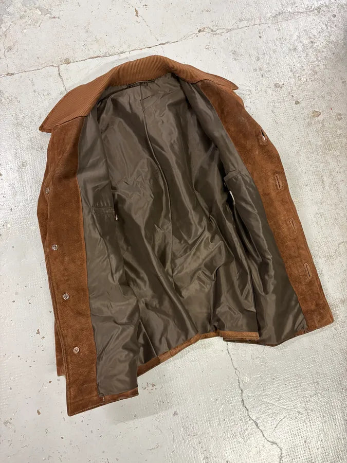 2000s Alexander McQueen Brown Multi-Pocket Suede Leather Jacket hADpXcf 6