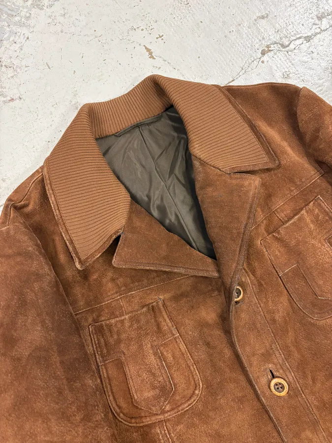 2000s Alexander McQueen Brown Multi-Pocket Suede Leather Jacket hADpXcf 4