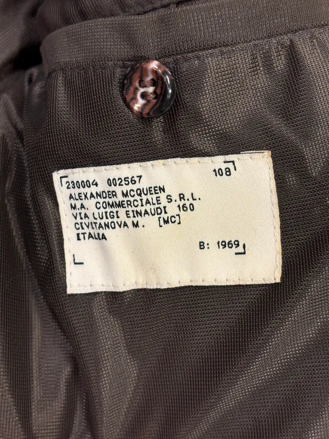 2000s Alexander McQueen Brown Multi-Pocket Suede Leather Jacket hADpXcf 10