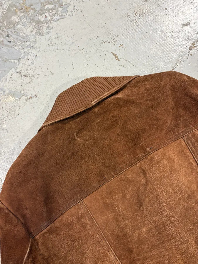 2000s Alexander McQueen Brown Multi-Pocket Suede Leather Jacket hADpXcf 8