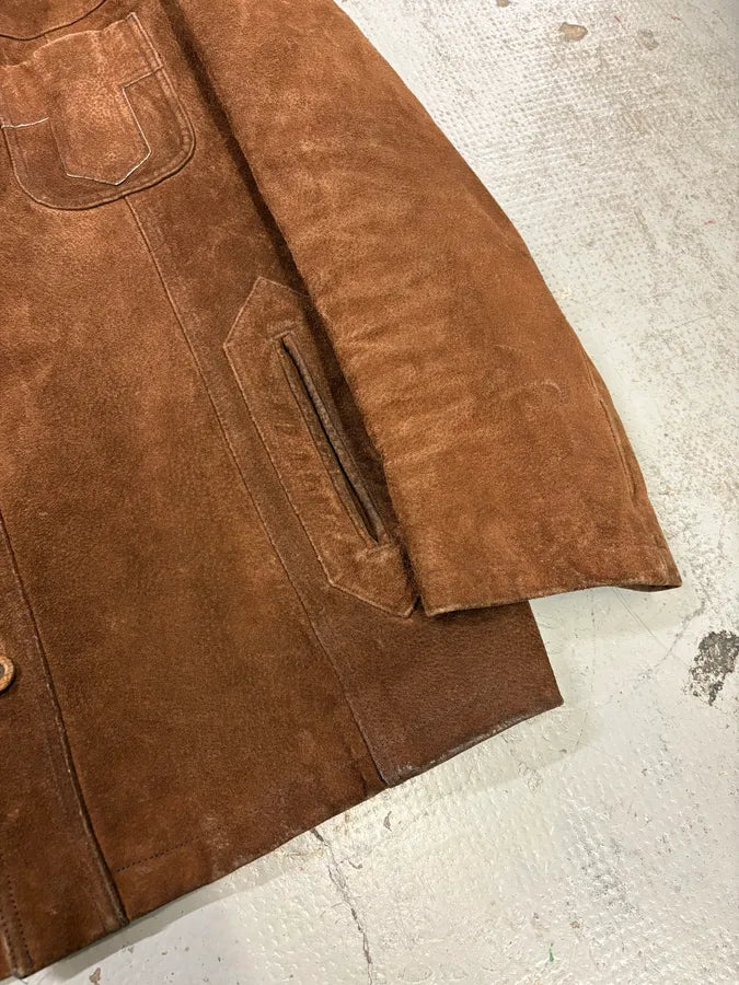 2000s Alexander McQueen Brown Multi-Pocket Suede Leather Jacket hADpXcf 7