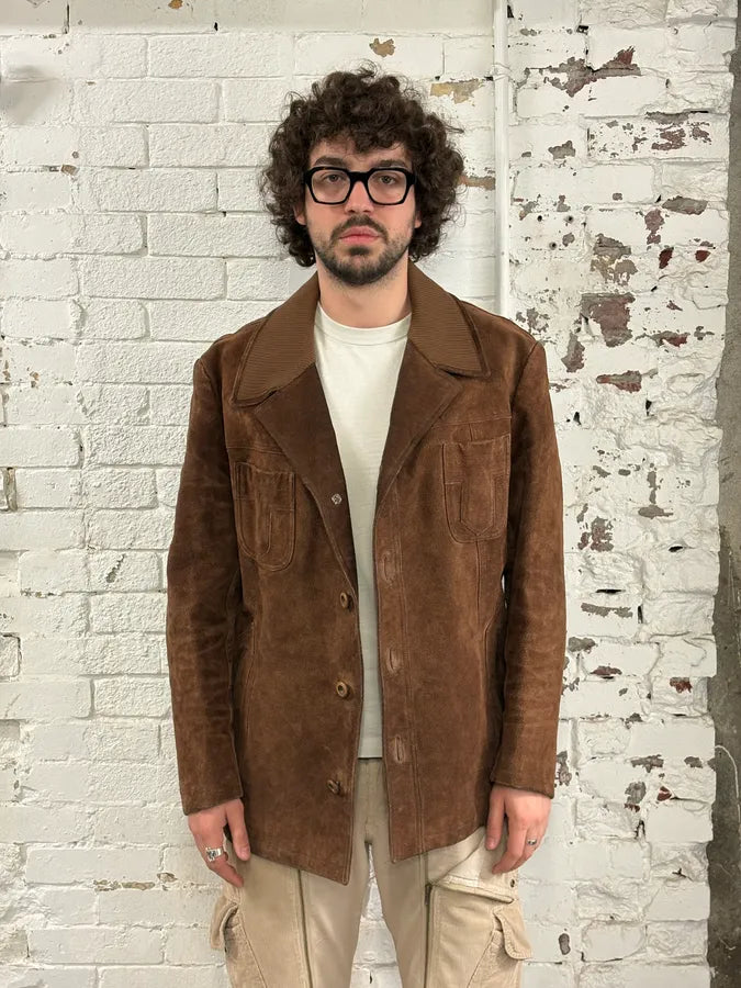 2000s Alexander McQueen Brown Multi-Pocket Suede Leather Jacket hADpXcf 1