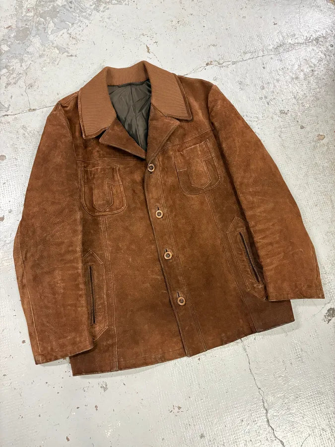 2000s Alexander McQueen Brown Multi-Pocket Suede Leather Jacket hADpXcf 3