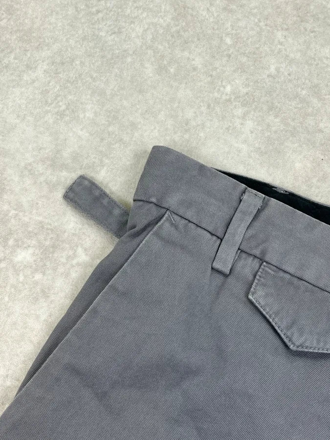 2010s Alexander McQueen Grey Side Belt Strap Pants cotUlsQ 7