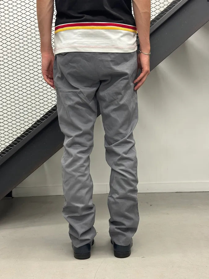 2010s Alexander McQueen Grey Side Belt Strap Pants cotUlsQ 3
