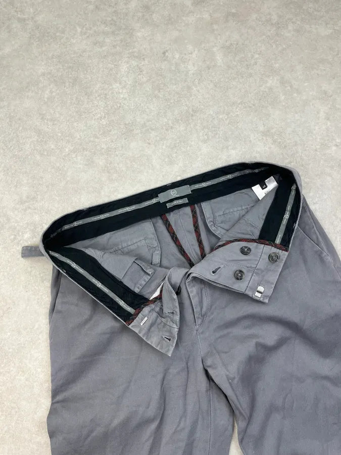 2010s Alexander McQueen Grey Side Belt Strap Pants cotUlsQ 8
