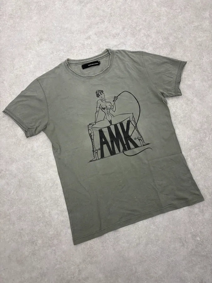 2000s Andrew Mackenzie Grey Dominant Sexy Lady T-Shirt hpbEbhf 3