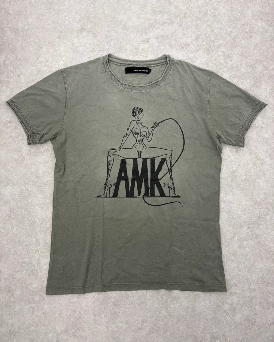 2000s Andrew Mackenzie Grey Dominant Sexy Lady T-Shirt hpbEbhf 0