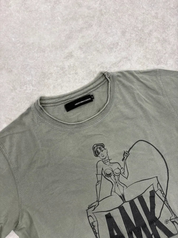 2000s Andrew Mackenzie Grey Dominant Sexy Lady T-Shirt hpbEbhf 4