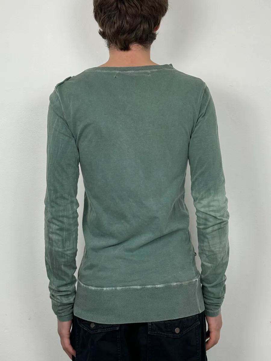 2000s Andrew Mackenzie Khaki Reworked Sweater iWjvxky 2