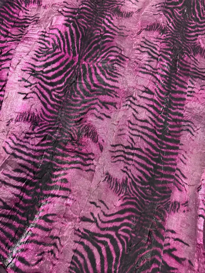 2000s Anna Gatta Evil Purple Tiger Shirt & Skirt Set (L/XL) QbnsPMf 6