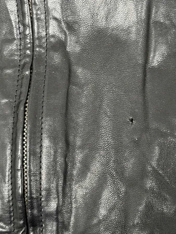 2000s Archive Black Avant-Garde Leather Jacket kvxyemM 9