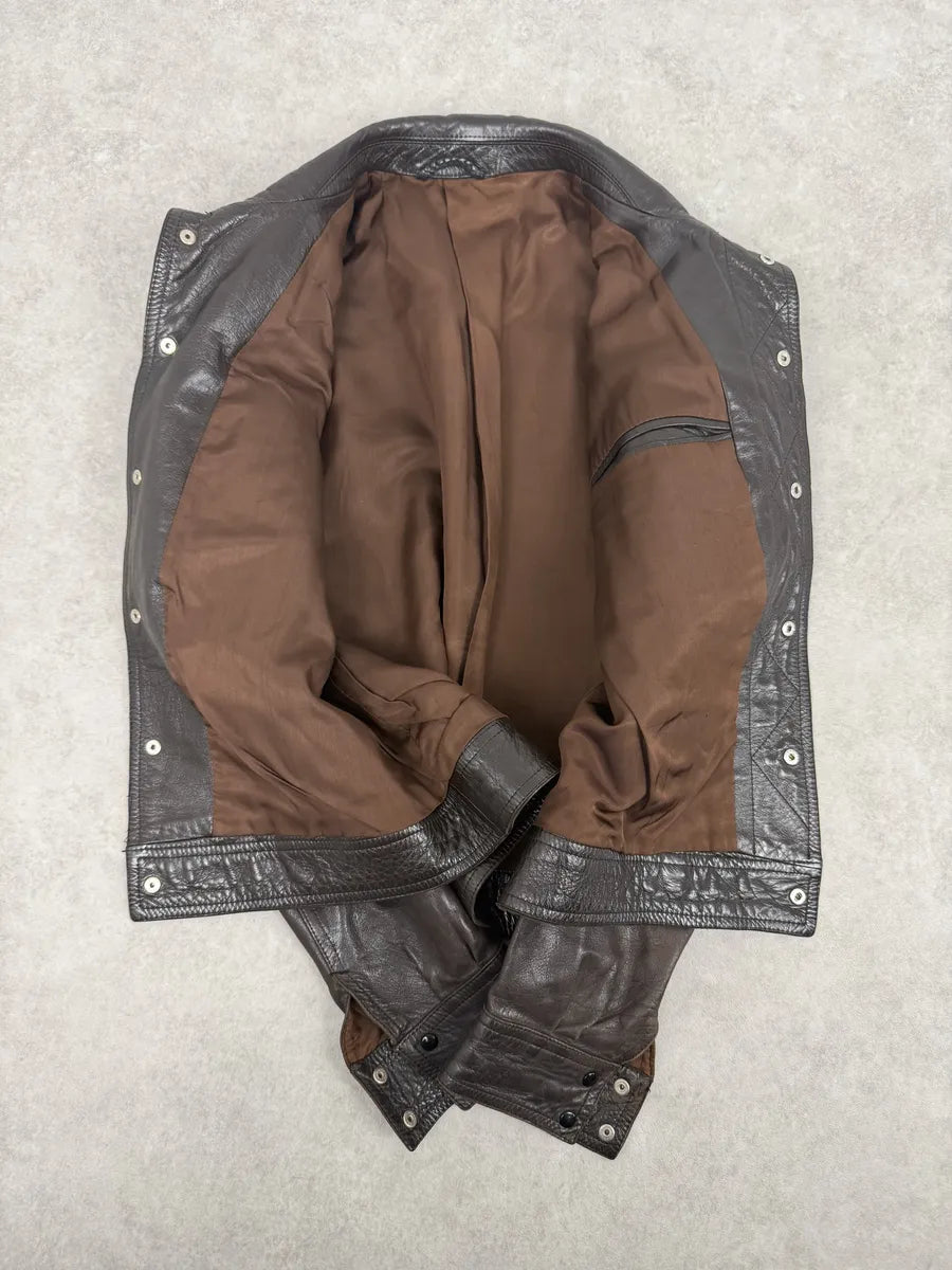 archive 00s leather jacket mode opium 14th addiction leather Black