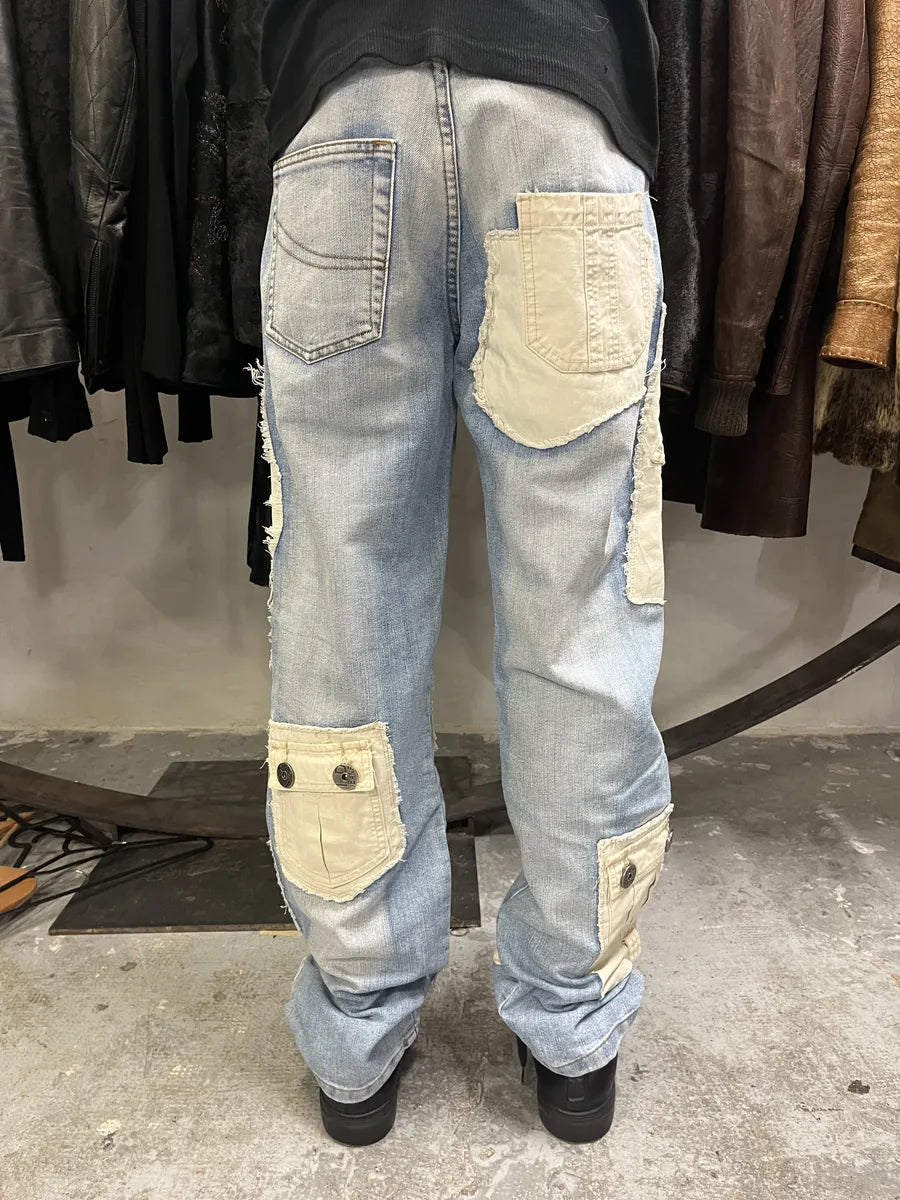 2000s Archive Denim Hybrid Cargo Denim Pants ZwAeNKJ 1