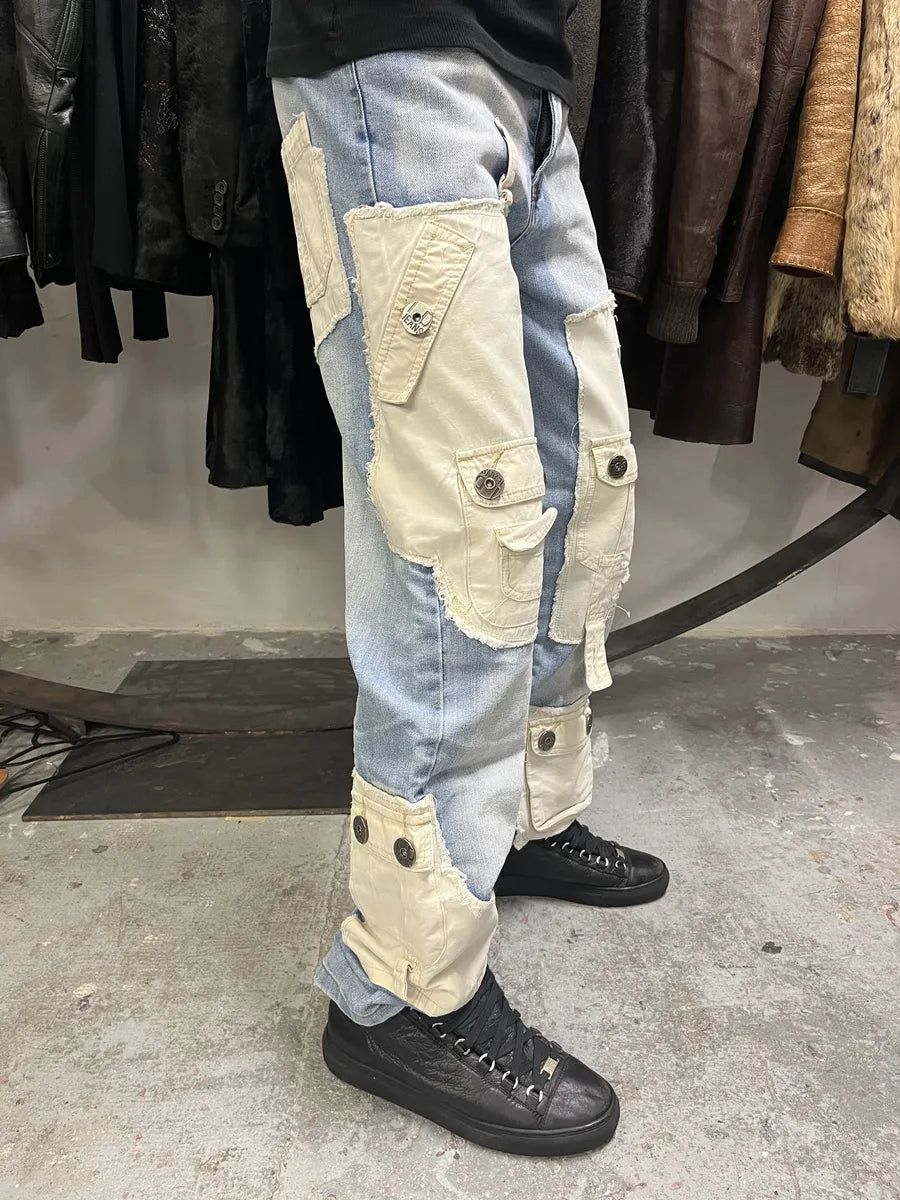 2000s Archive Denim Hybrid Cargo Denim Pants ZwAeNKJ 2