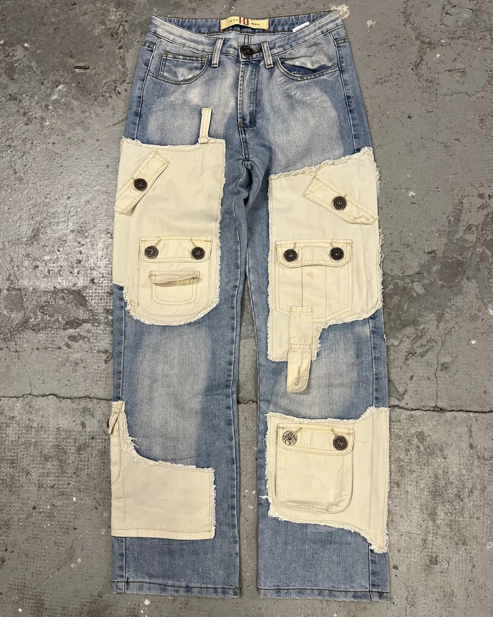 2000s Archive Denim Hybrid Cargo Denim Pants ZwAeNKJ 3