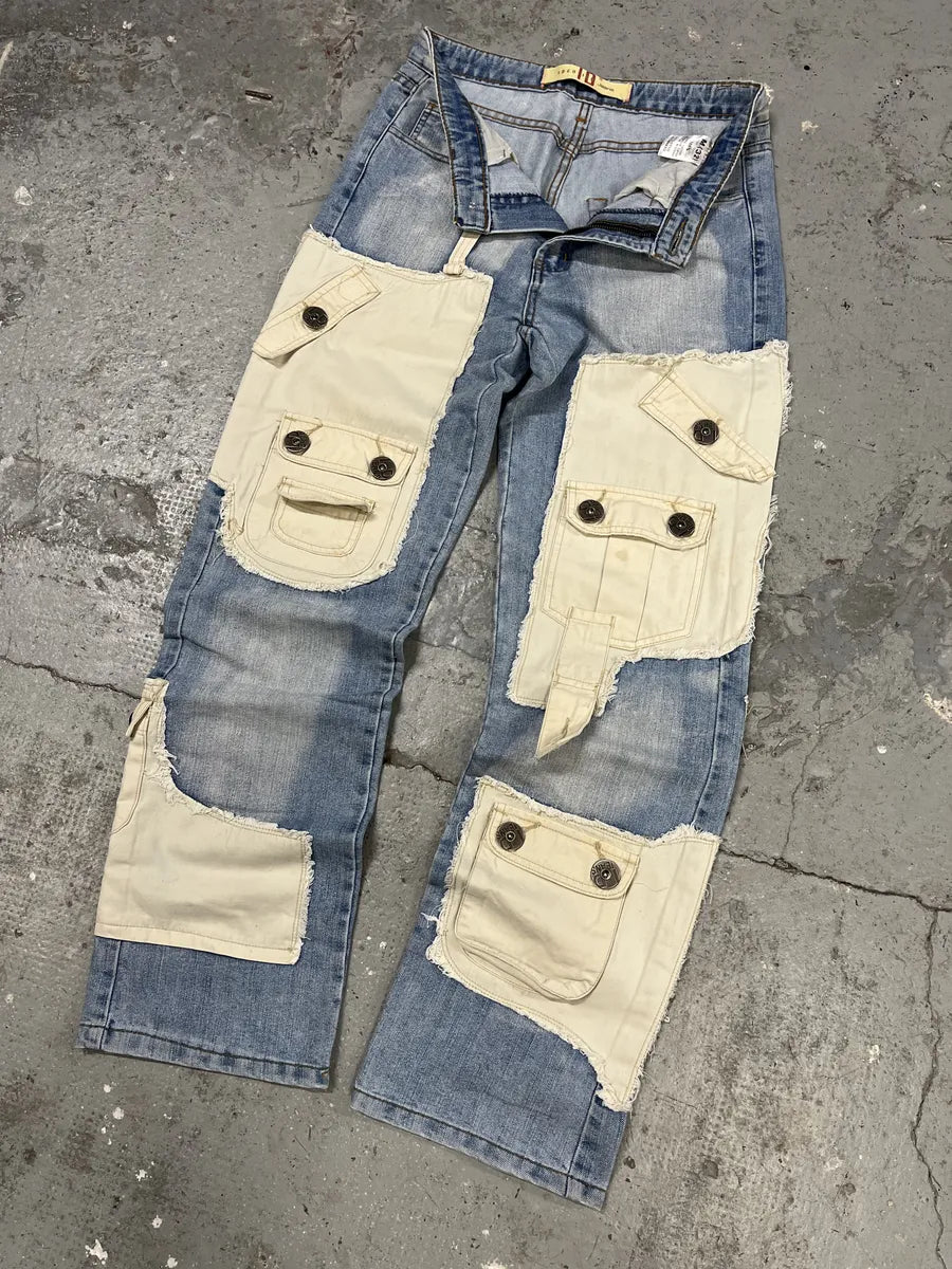 2000s Archive Denim Hybrid Cargo Denim Pants ZwAeNKJ 7