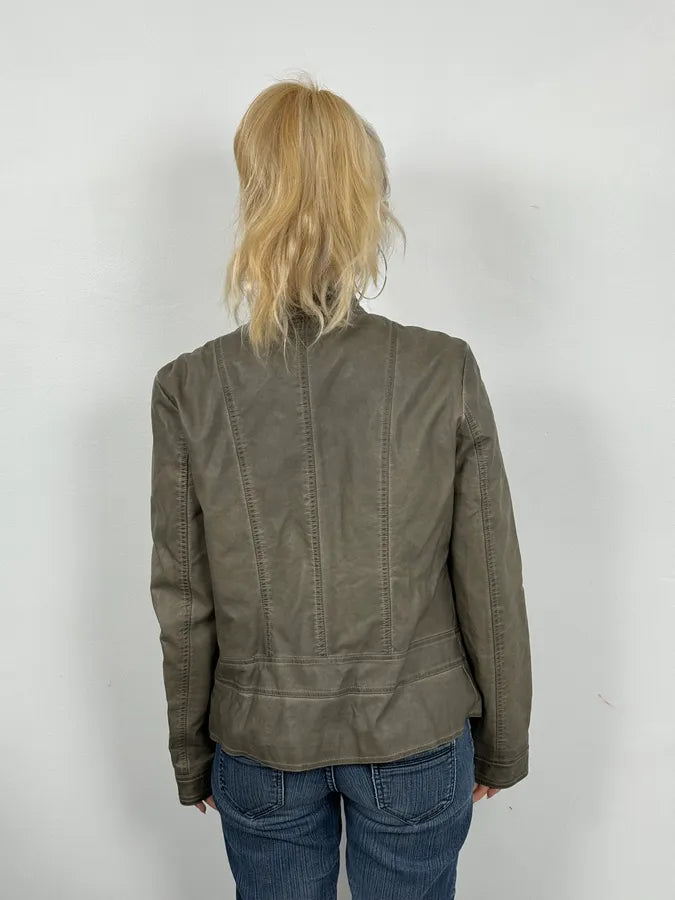 2000s Archive Khaki Napoleon Officier Military Jacket ofGNKBJ 2