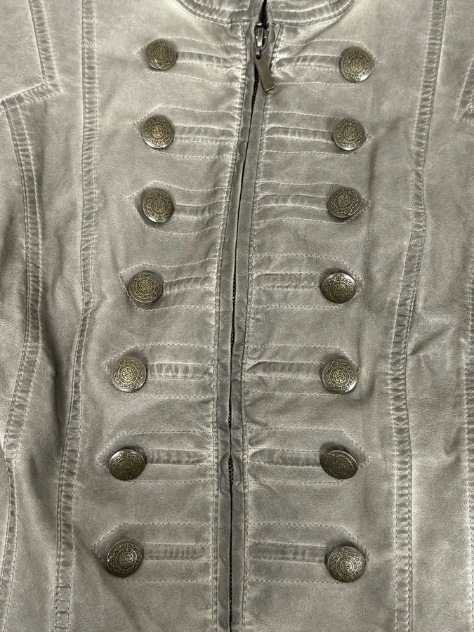 2000s Archive Khaki Napoleon Officier Military Jacket – Dolce Vita Hub 2000s Archive Khaki Napoleon Officier Military Jacket – Dolce Vita Hub